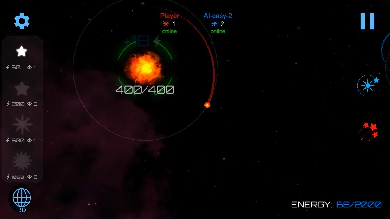 Изображение игры: Gravity Wars: Black Hole