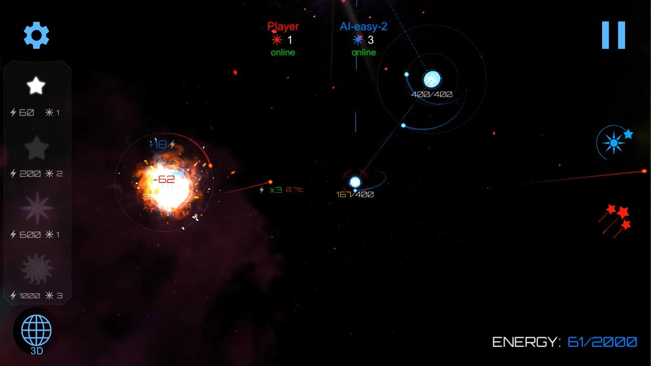 Изображение игры: Gravity Wars: Black Hole