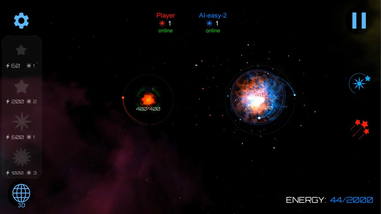 Изображение игры: Gravity Wars: Black Hole