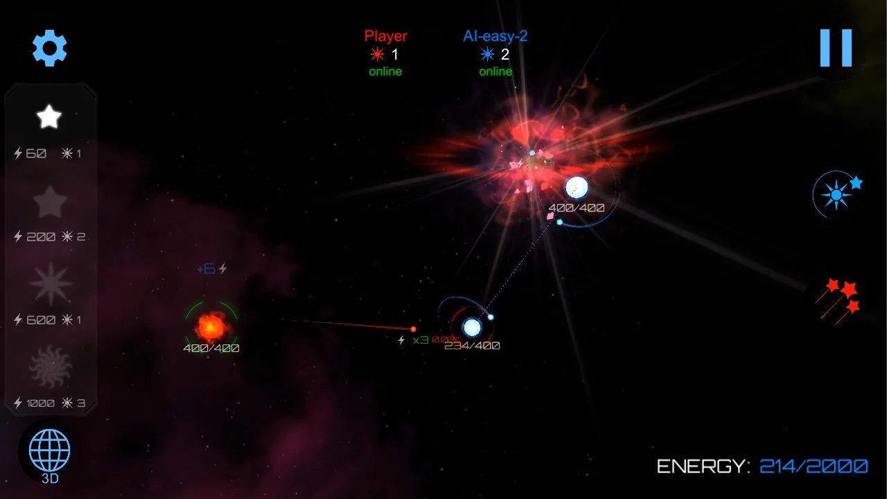 Изображение игры: Gravity Wars: Black Hole