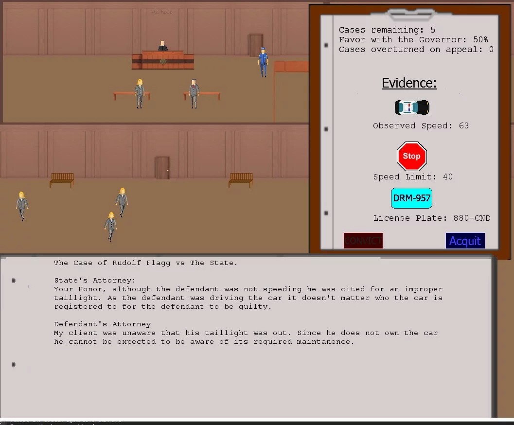 Изображение игры: Judged: A Court Simulator