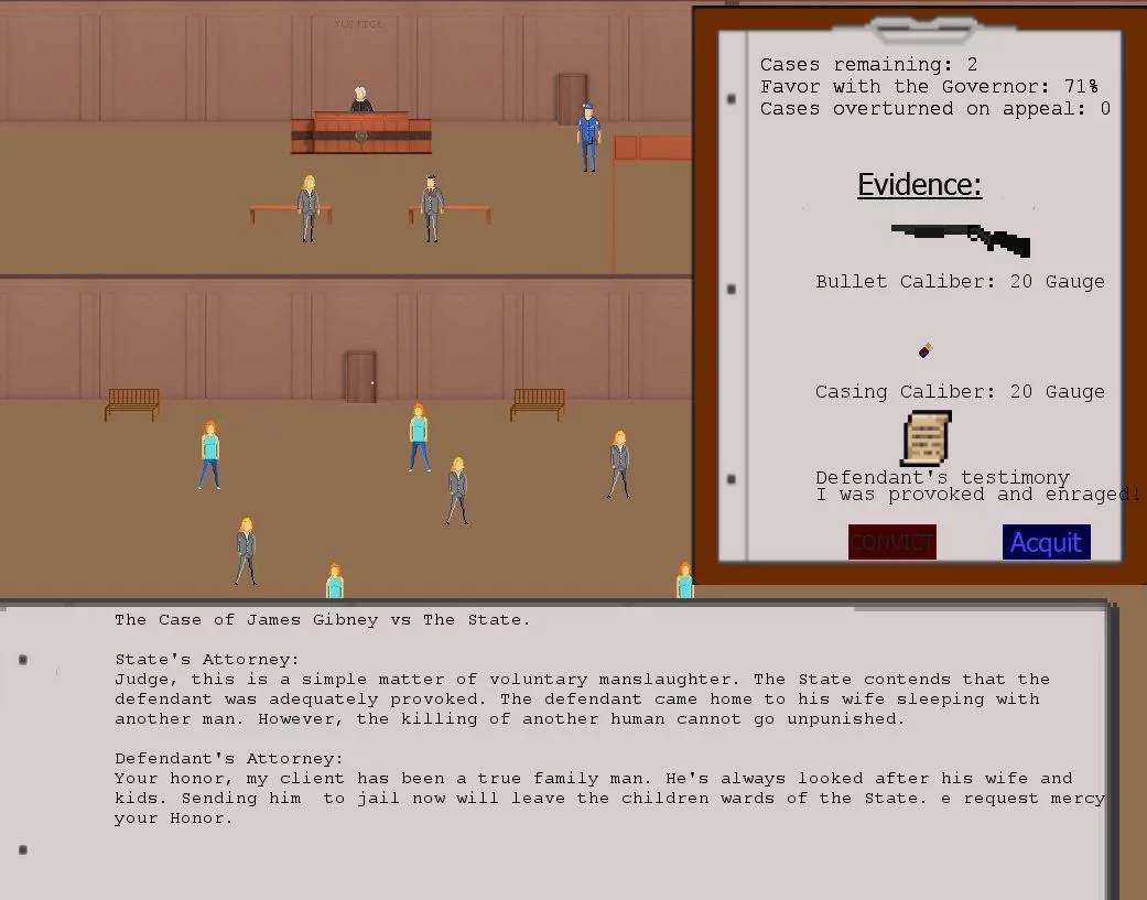 Изображение игры: Judged: A Court Simulator