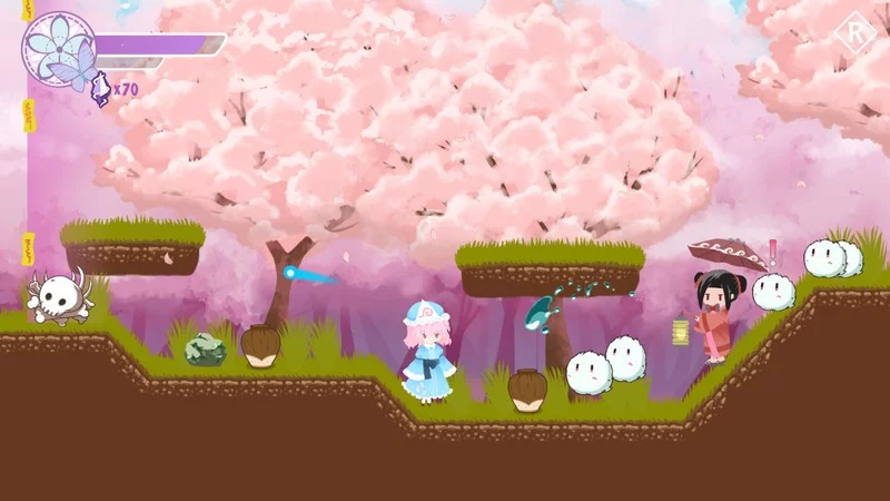 Изображение игры: 樱雪集～Yuyuko's Butterfly Dream