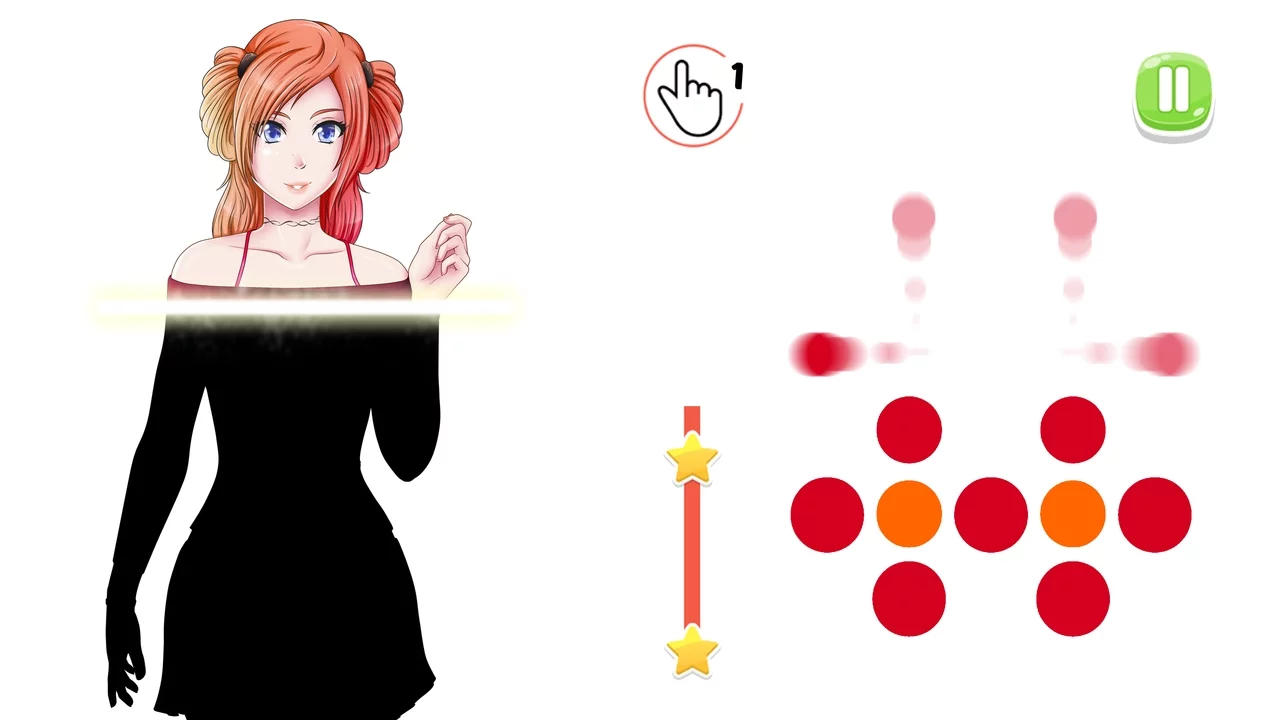 Изображение игры: Dots Pop: Sexy Hentai Girls