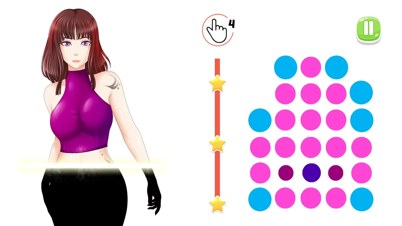 Изображение игры: Dots Pop: Sexy Hentai Girls
