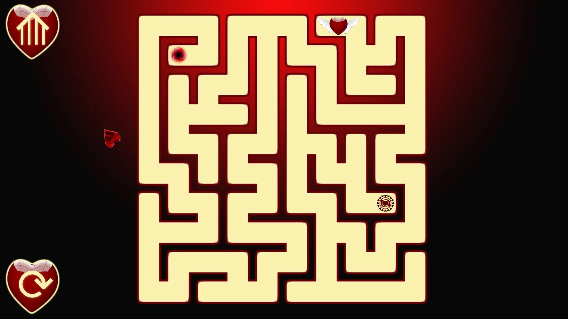 Изображение игры: aMAZE Valentine