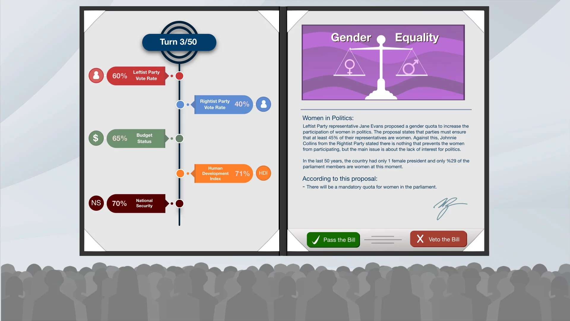 Изображение игры: Balanced Politics Simulator