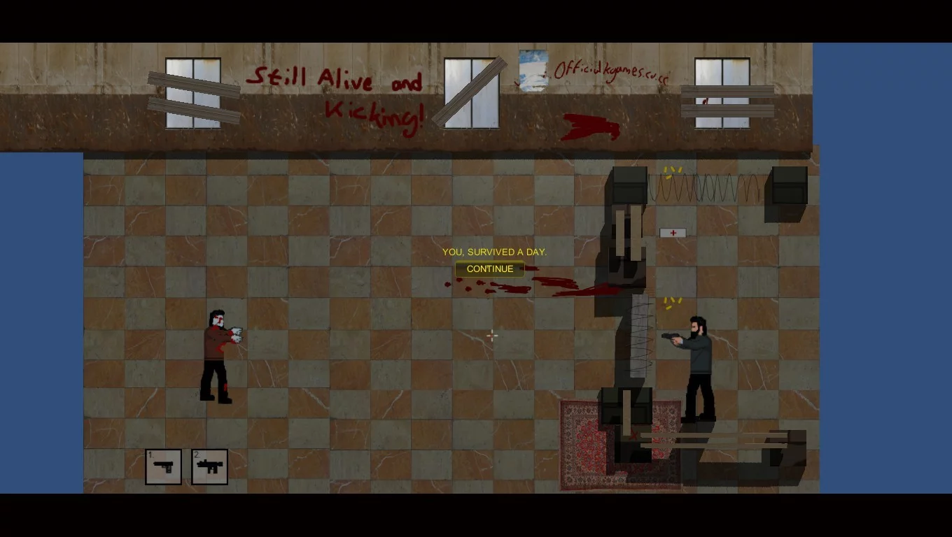 Изображение игры: 2D Zombie Survival