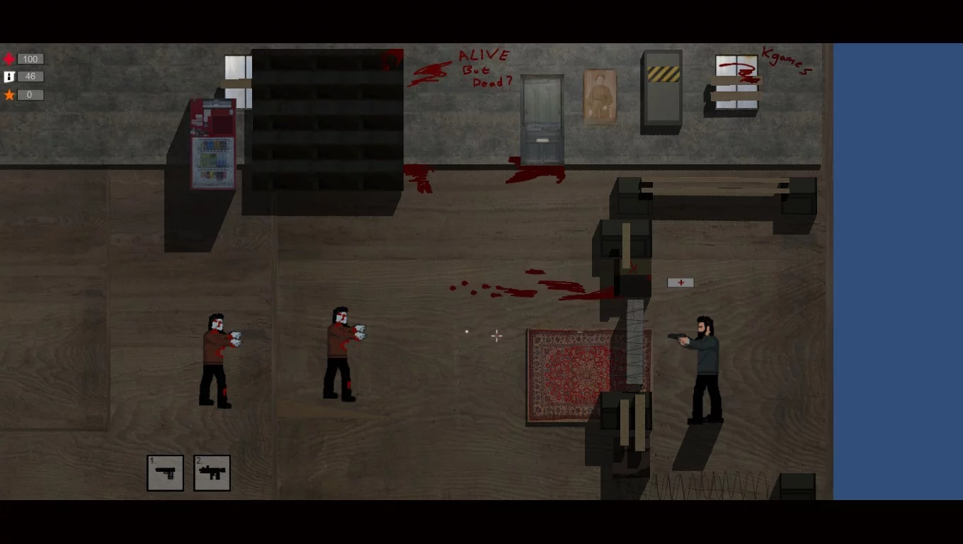 Изображение игры: 2D Zombie Survival