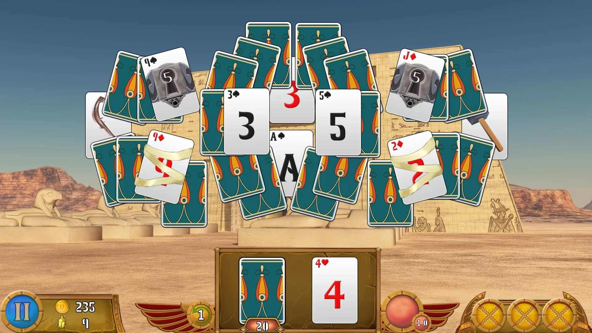 Изображение игры: Luxor Solitaire