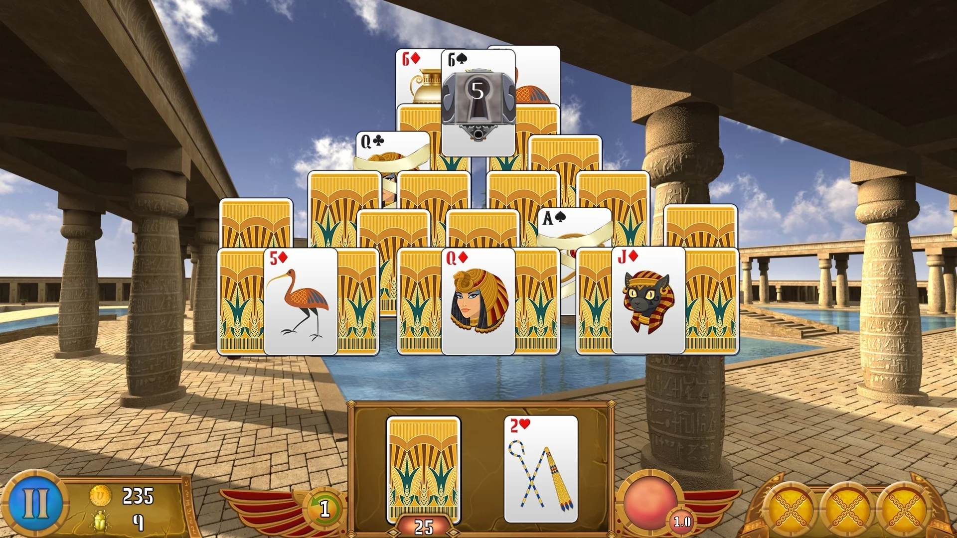 Изображение игры: Luxor Solitaire