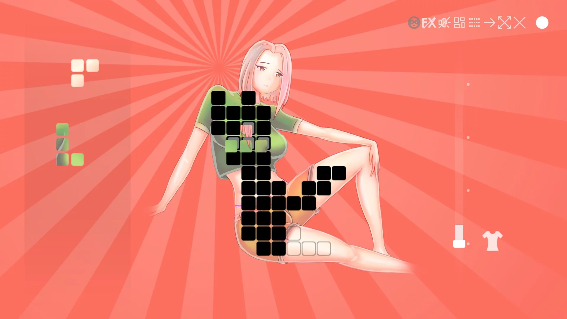 Изображение игры: Topless Hentai Mosaic