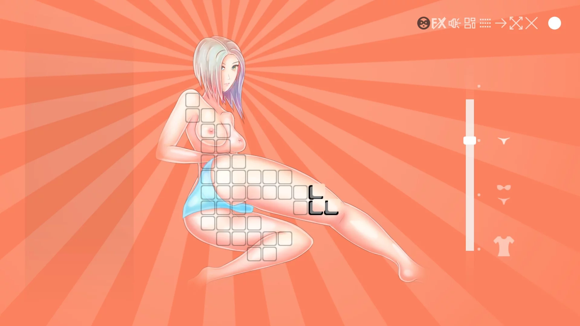Изображение игры: Topless Hentai Mosaic