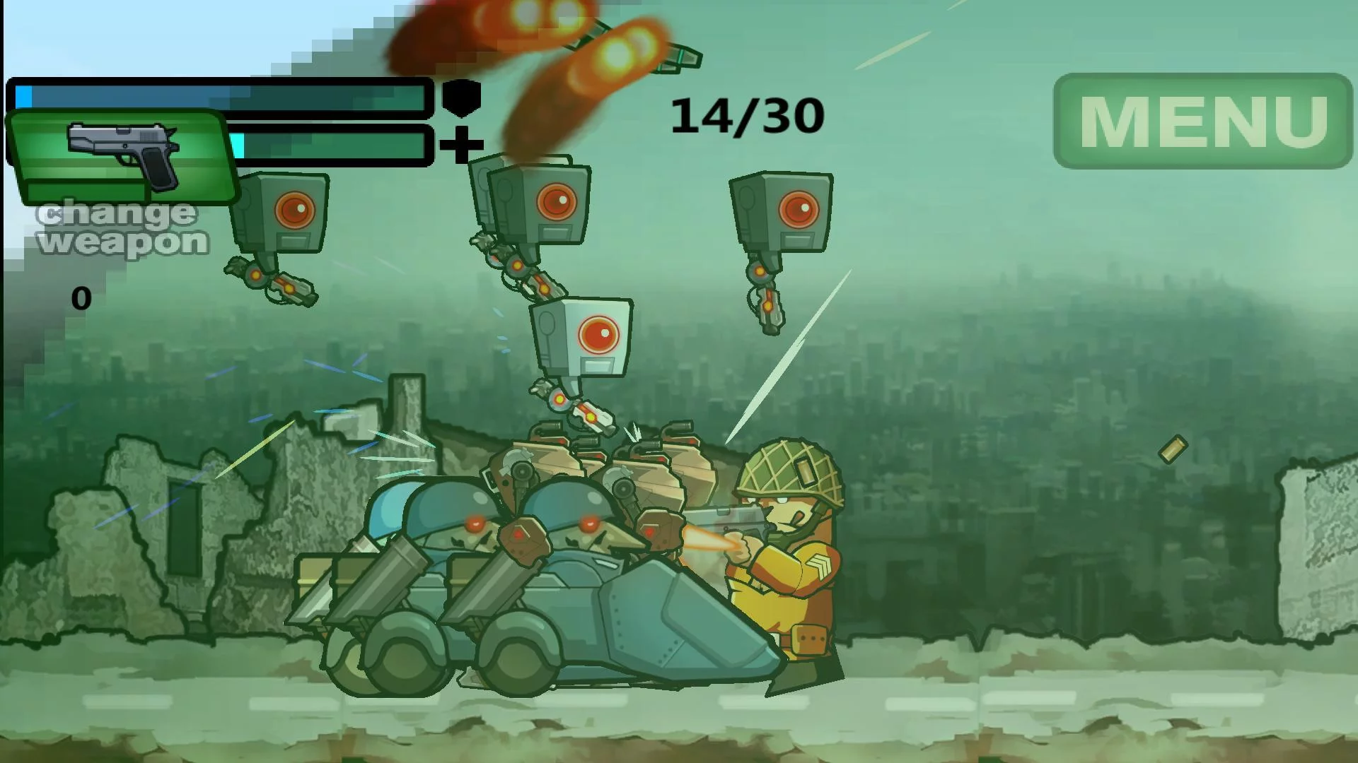 Изображение игры: Assault of the Robots