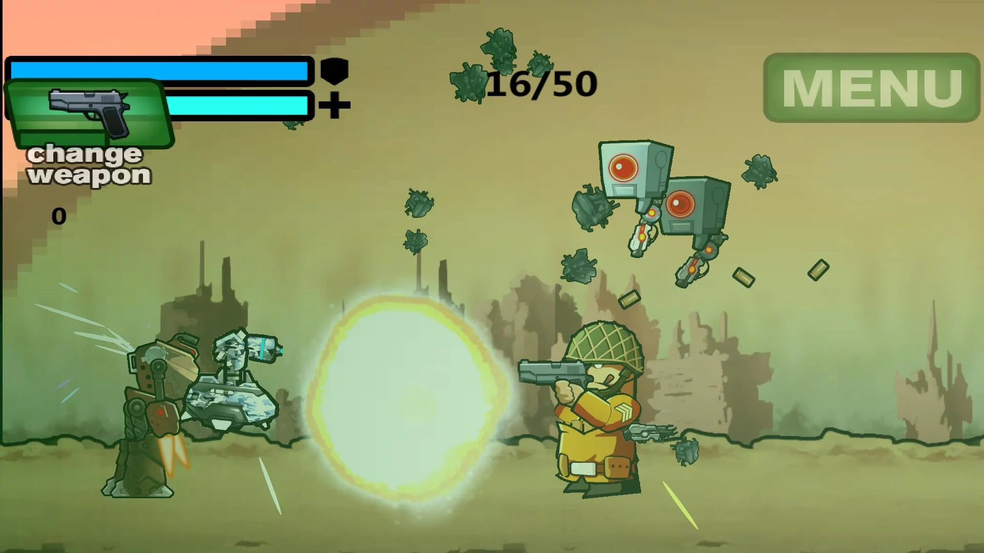 Изображение игры: Assault of the Robots