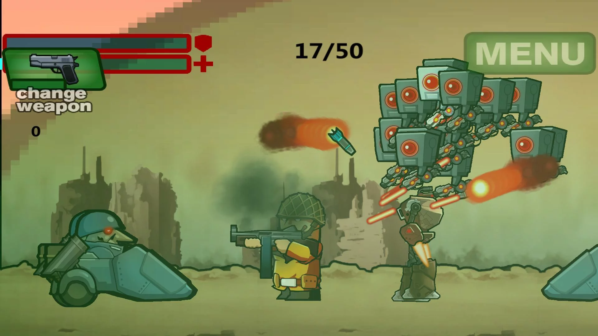 Изображение игры: Assault of the Robots