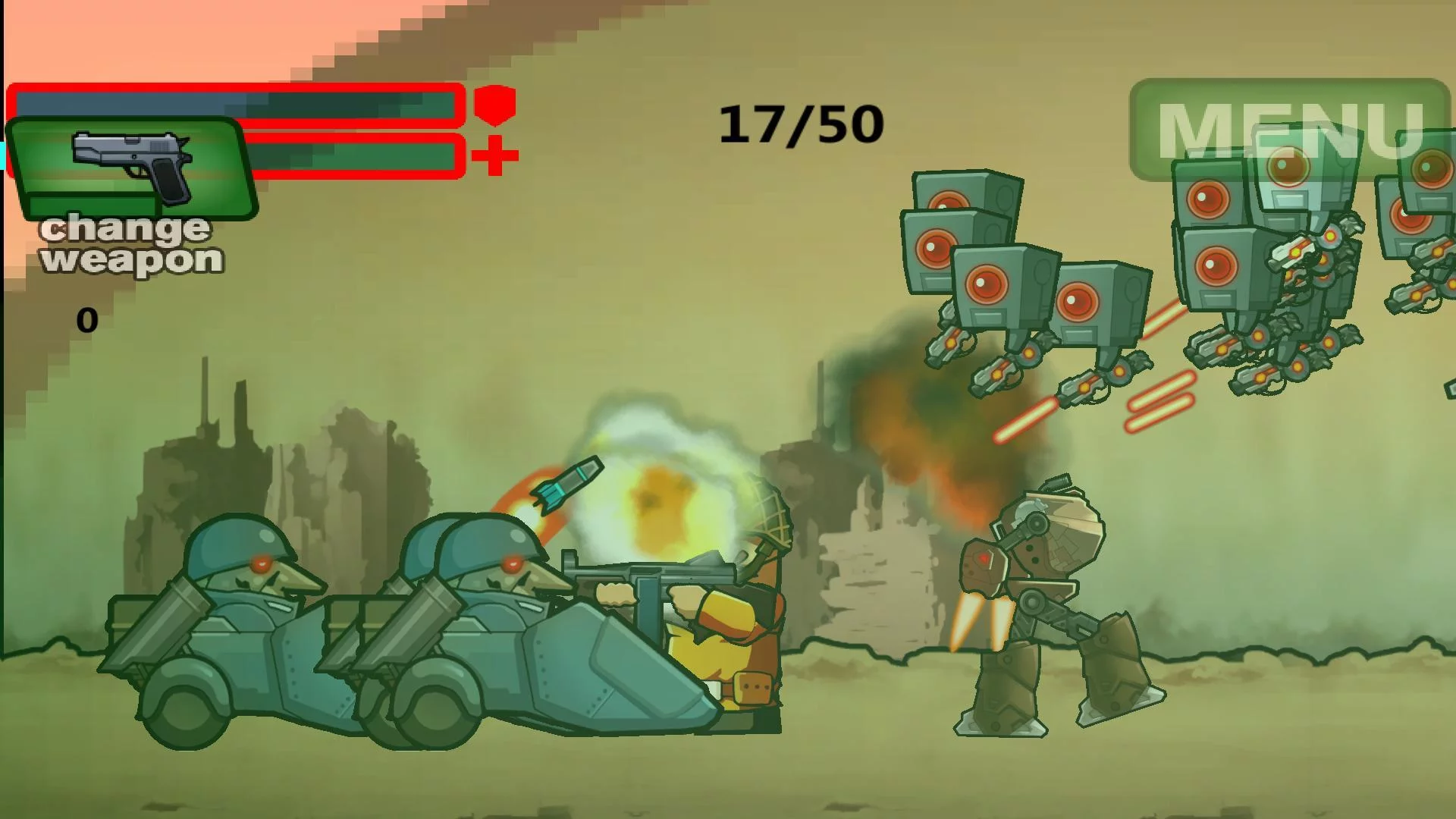 Изображение игры: Assault of the Robots