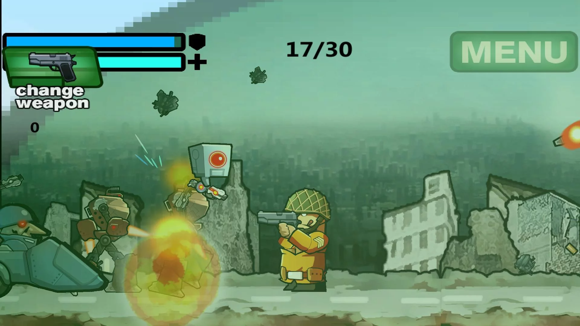 Изображение игры: Assault of the Robots
