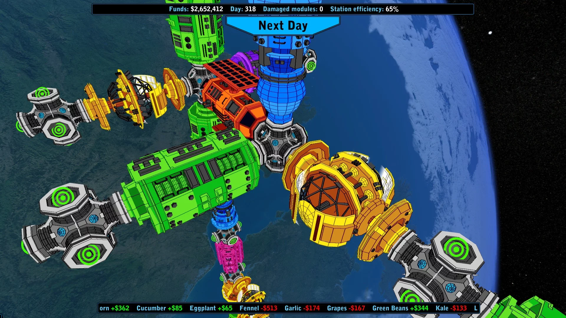 Изображение игры: Universal Space Station Inc. - Sci Fi Economy Management Resource Simulator
