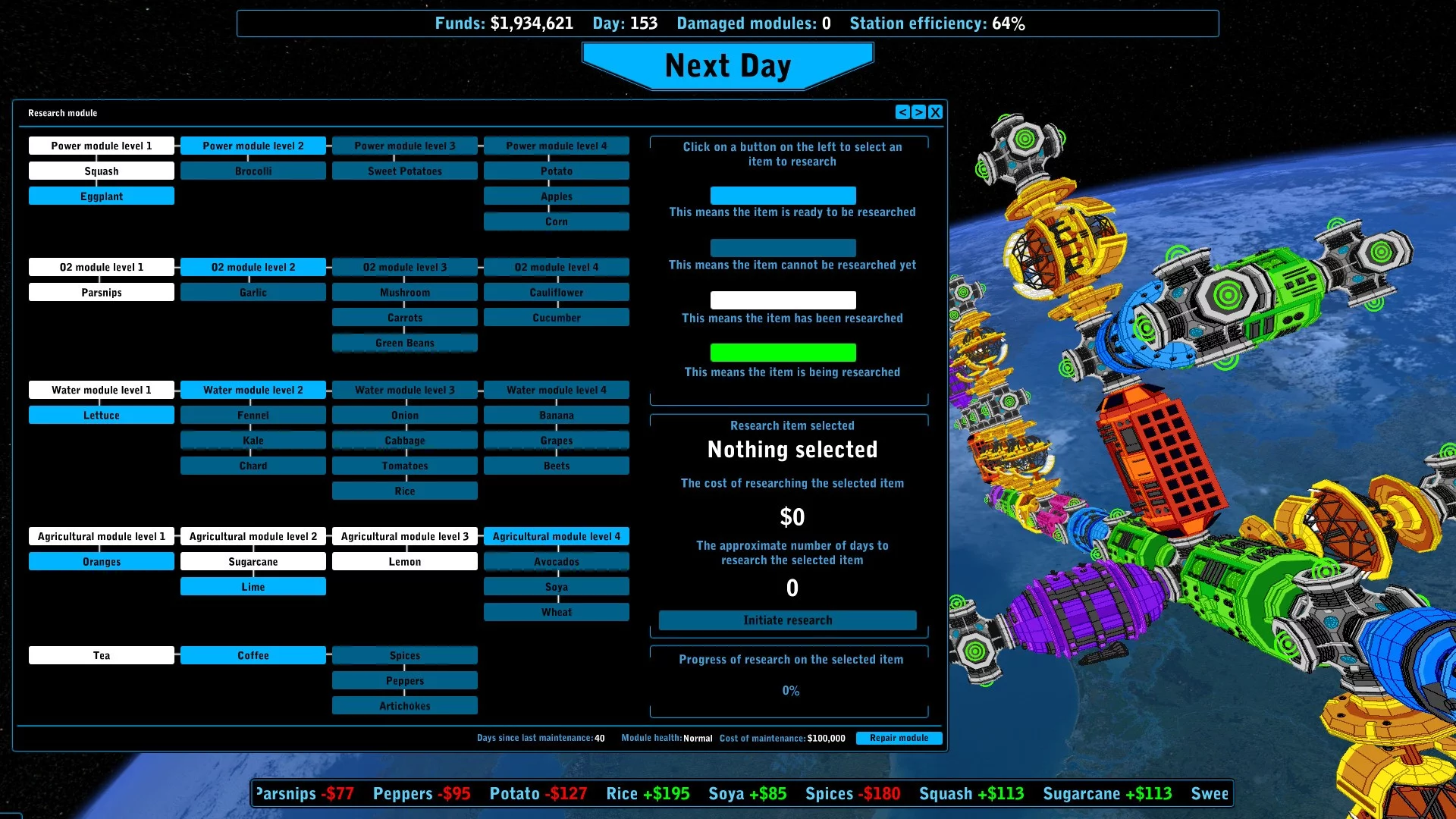 Изображение игры: Universal Space Station Inc. - Sci Fi Economy Management Resource Simulator