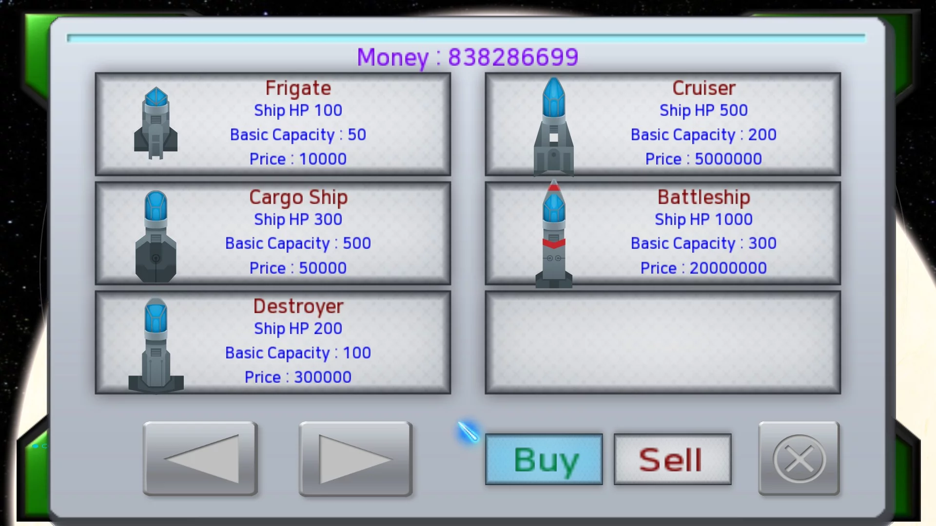 Изображение игры: Space Trade Fleet 1.5