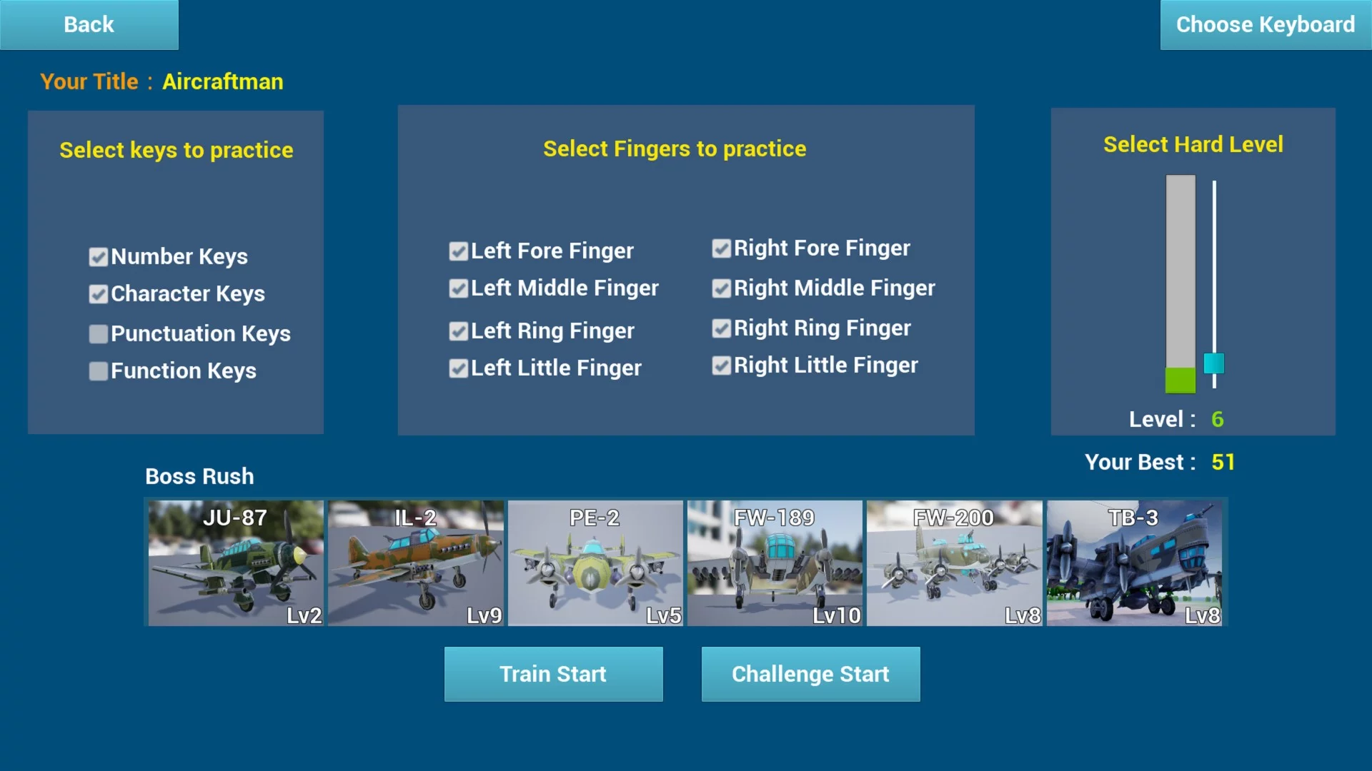 Изображение игры: 打击者打字游戏集（Striker A Type Game Pack）