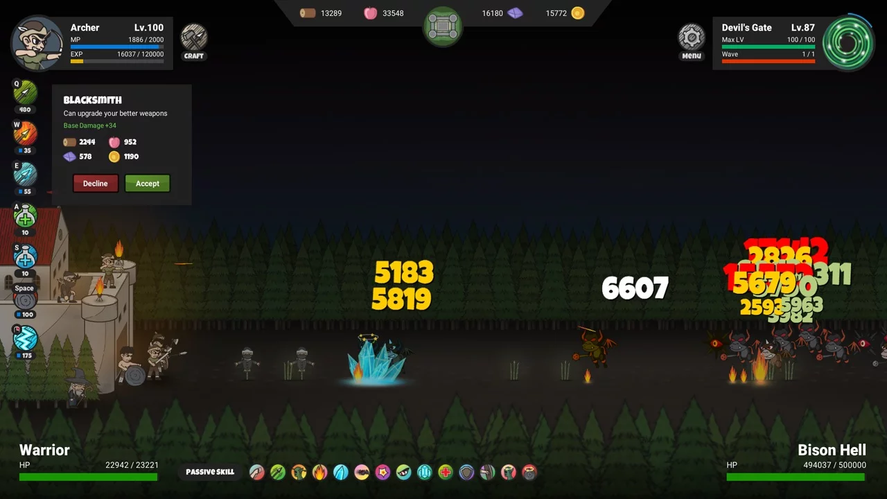 Изображение игры: The Defender: Farm and Castle
