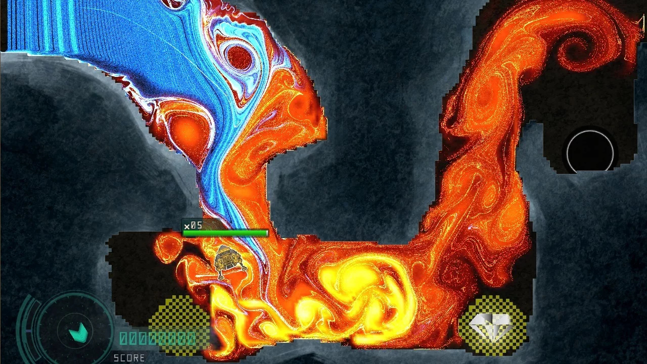 Изображение игры: Fluid Lander - フリュードランダー