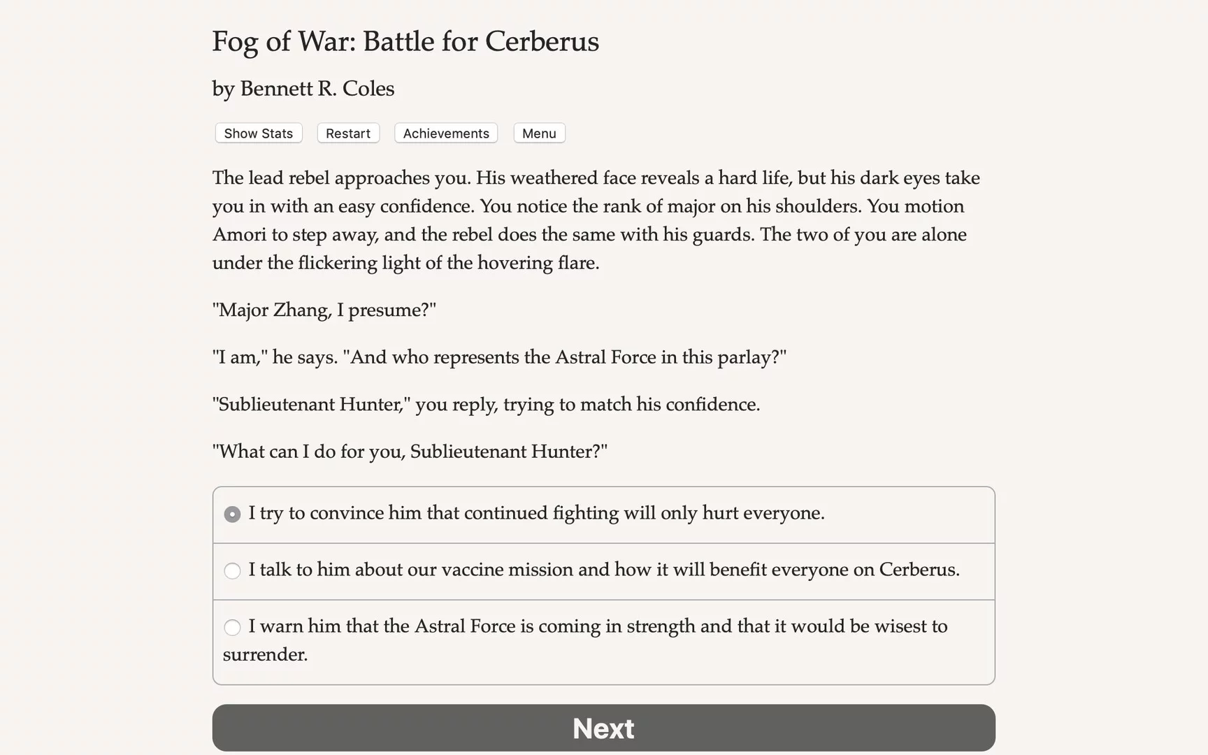 Изображение игры: Fog of War: The Battle for Cerberus