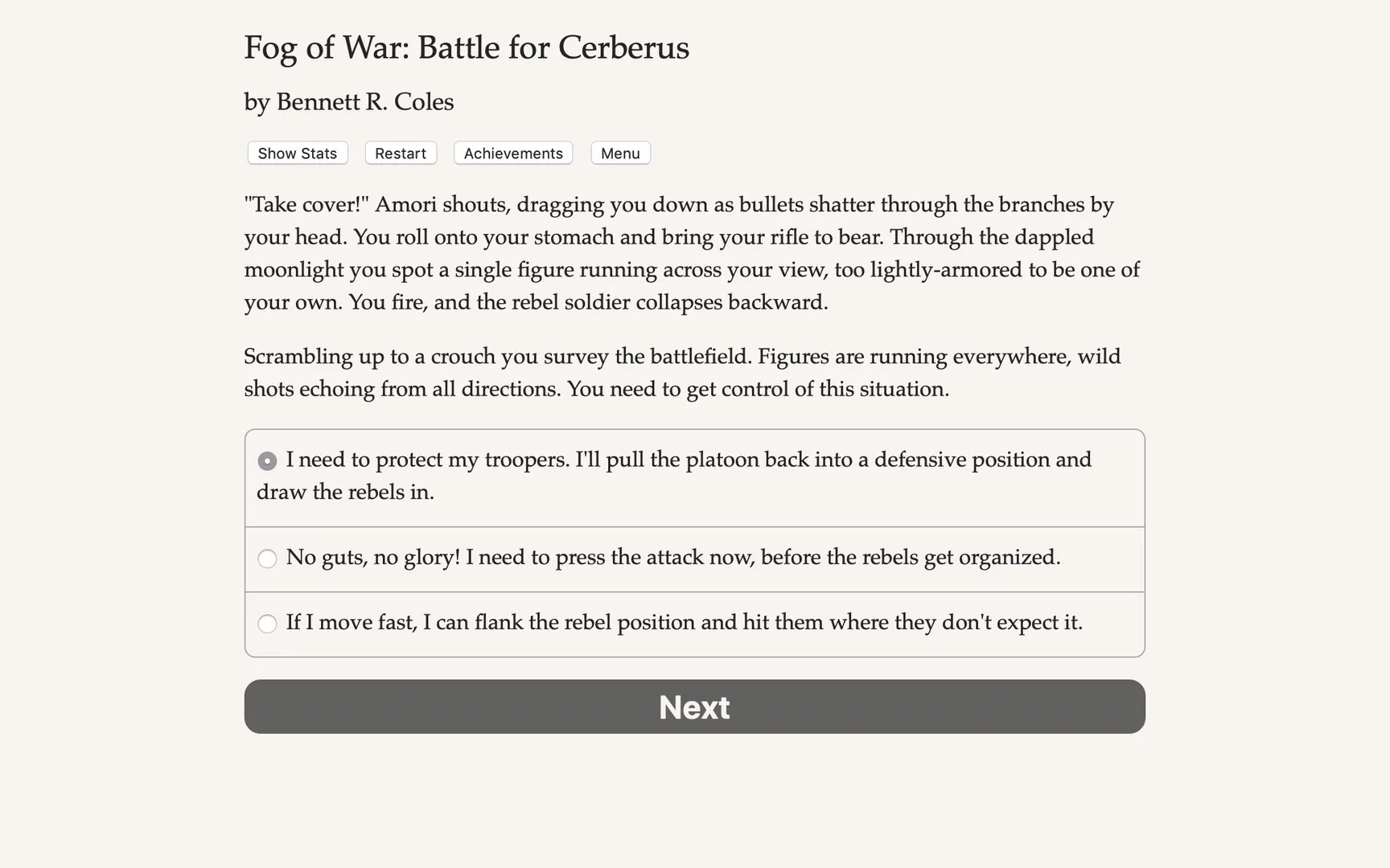 Изображение игры: Fog of War: The Battle for Cerberus