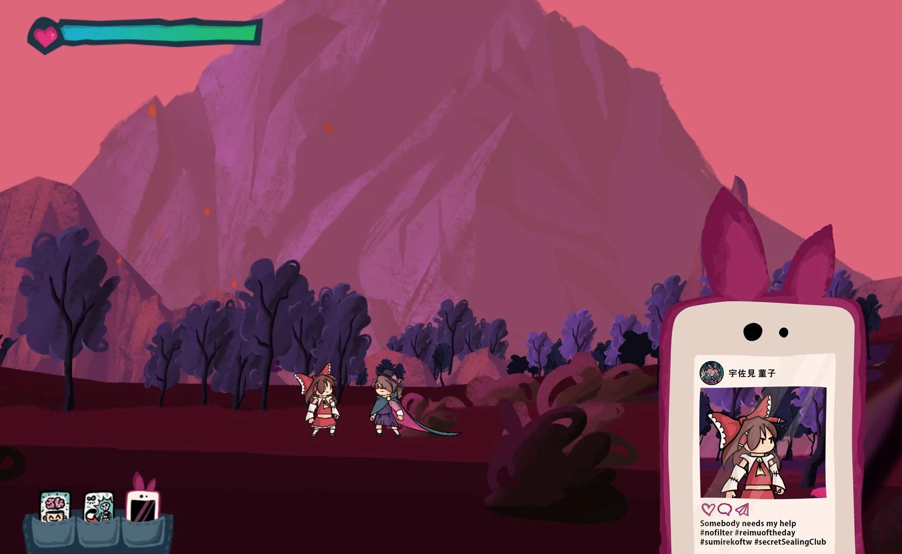 Изображение игры: Touhou Dark Echoes