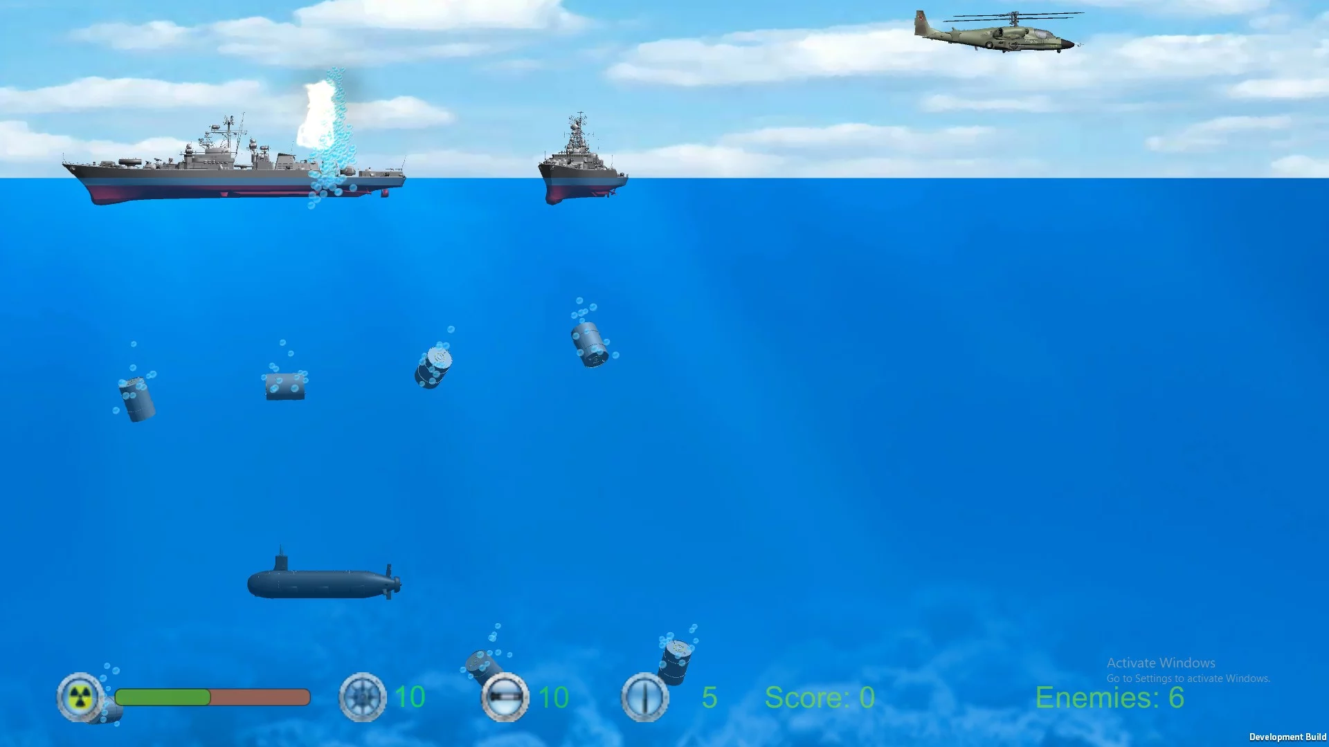 Изображение игры: Submarine Attack!