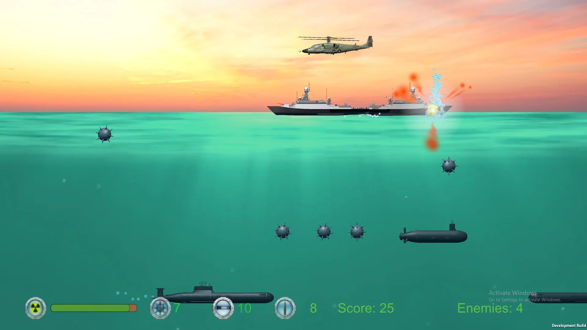 Изображение игры: Submarine Attack!