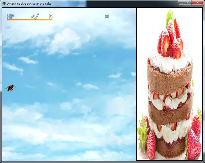 Изображение игры: Attack cockroach save the cake