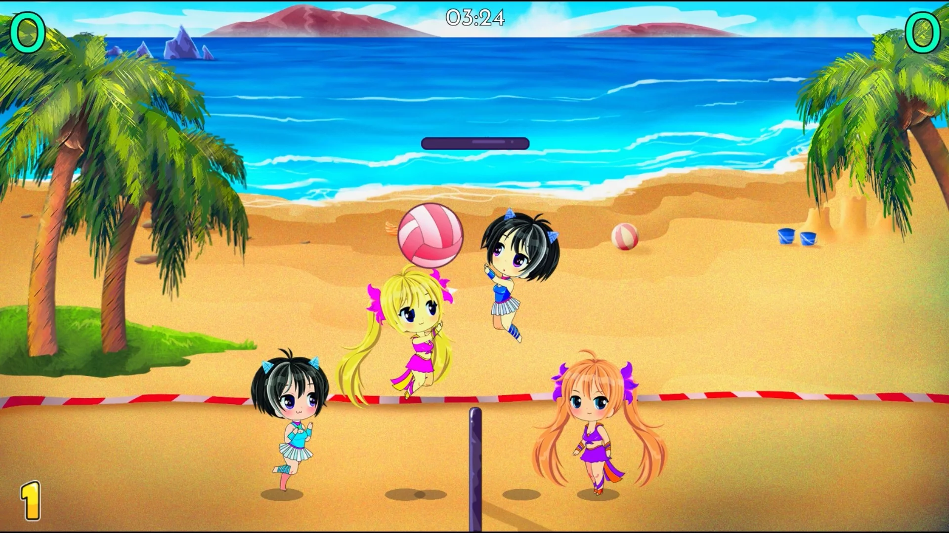 Изображение игры: Chibi Volleyball