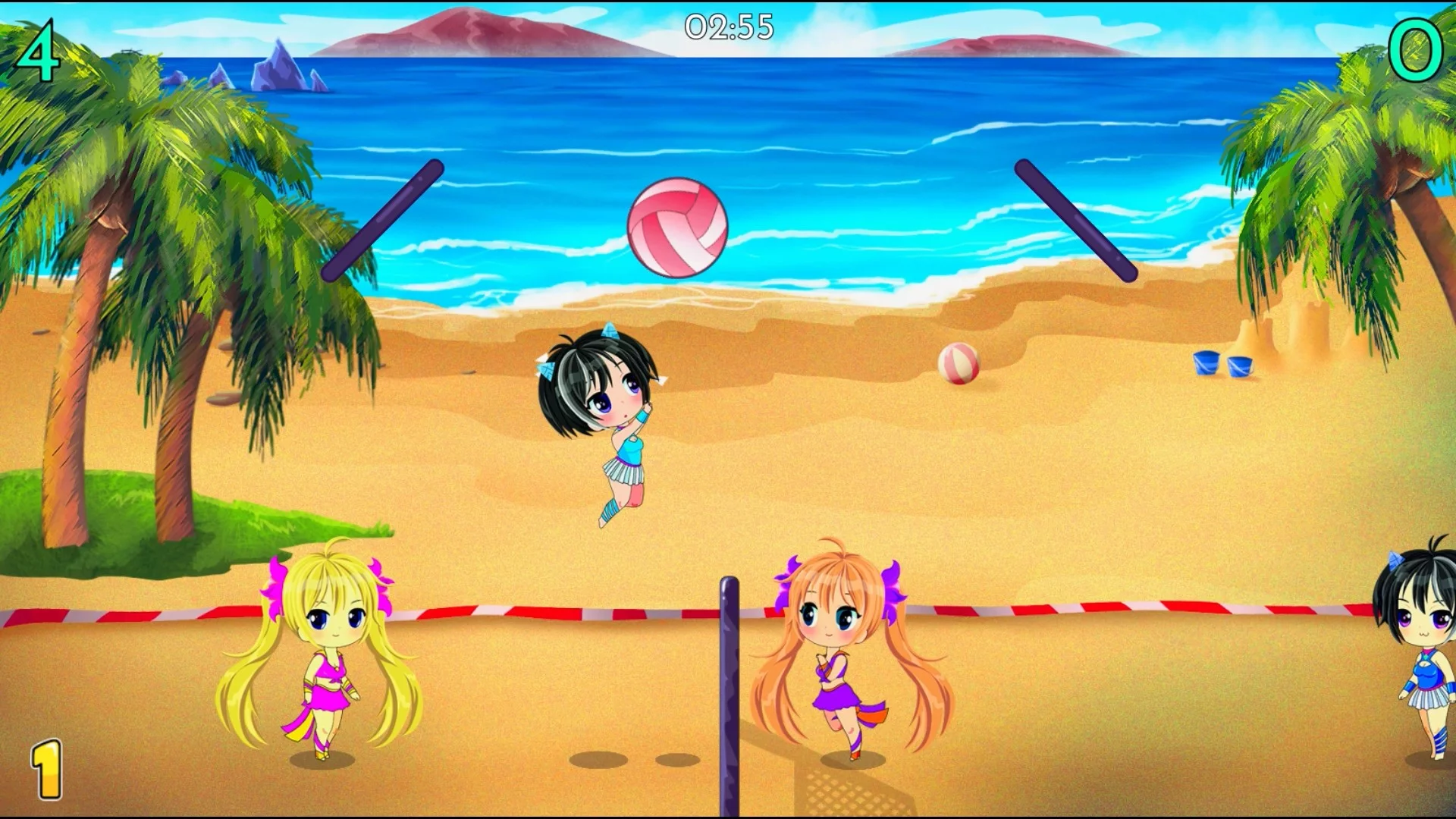 Изображение игры: Chibi Volleyball