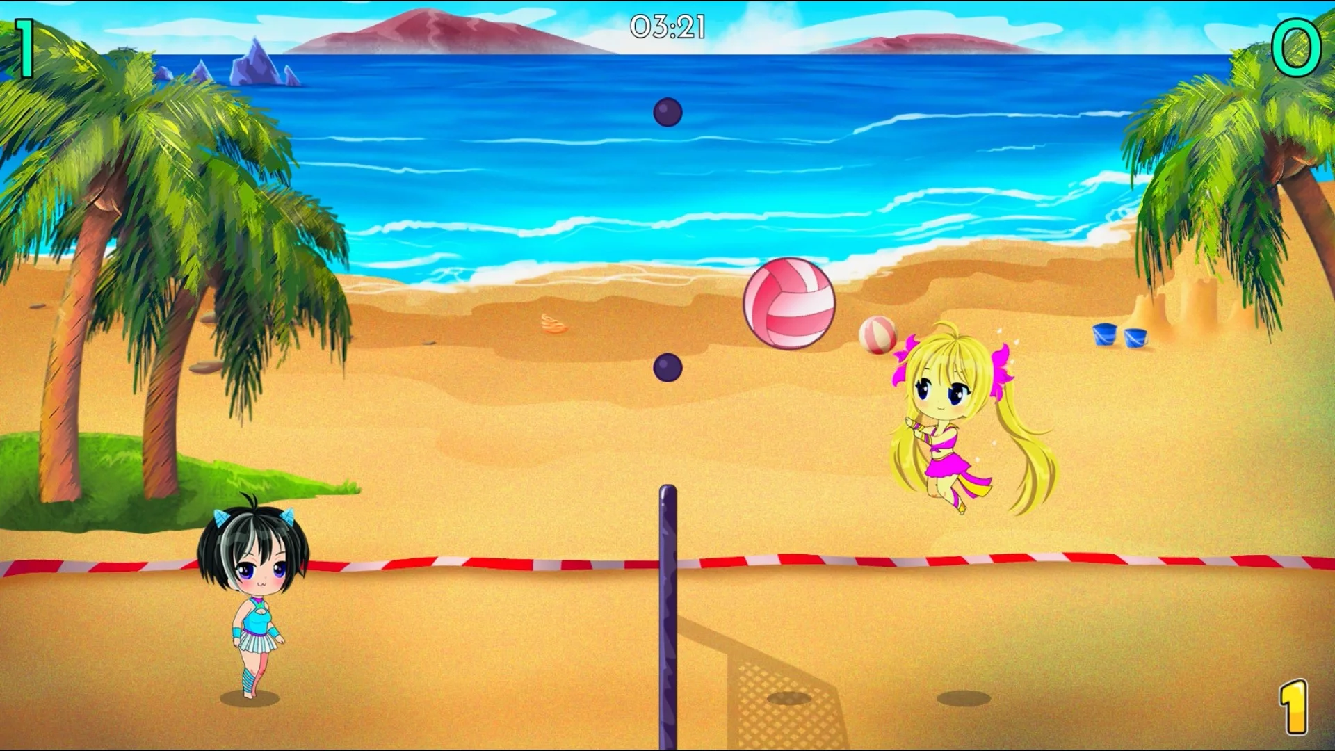 Изображение игры: Chibi Volleyball