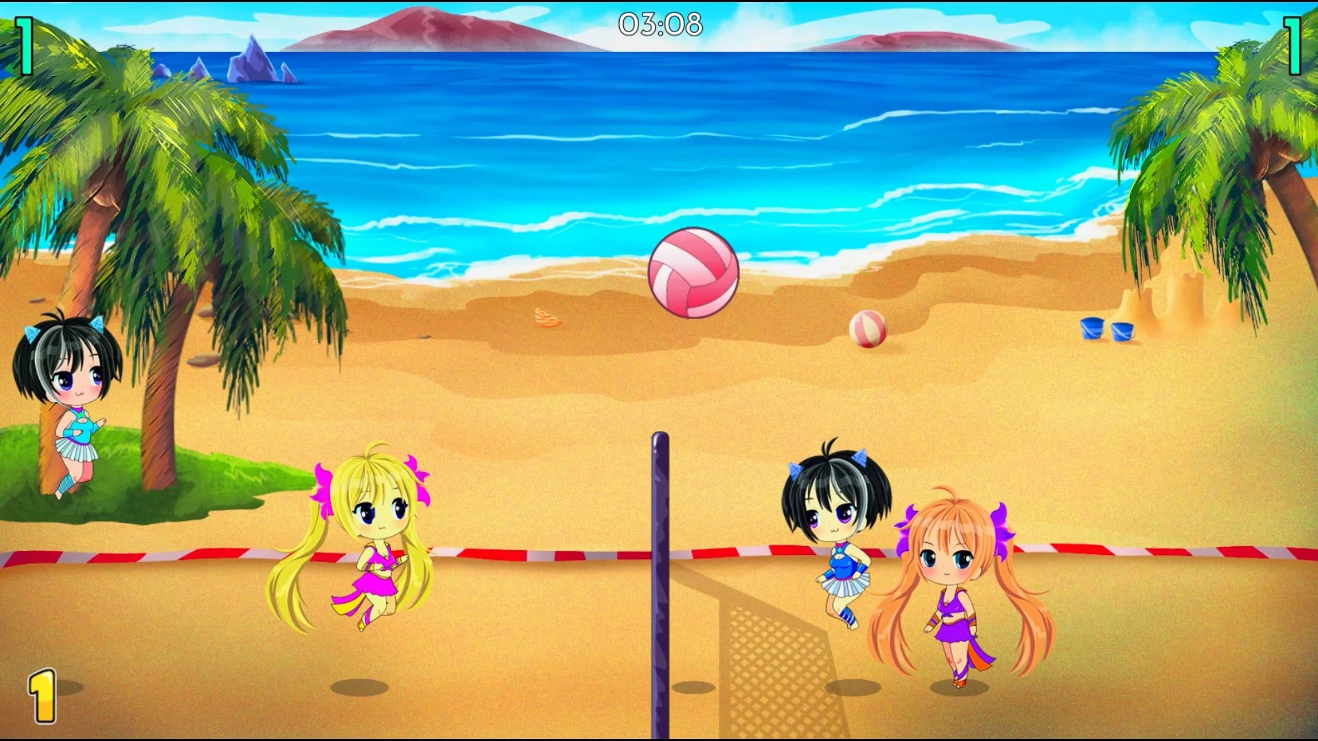 Изображение игры: Chibi Volleyball