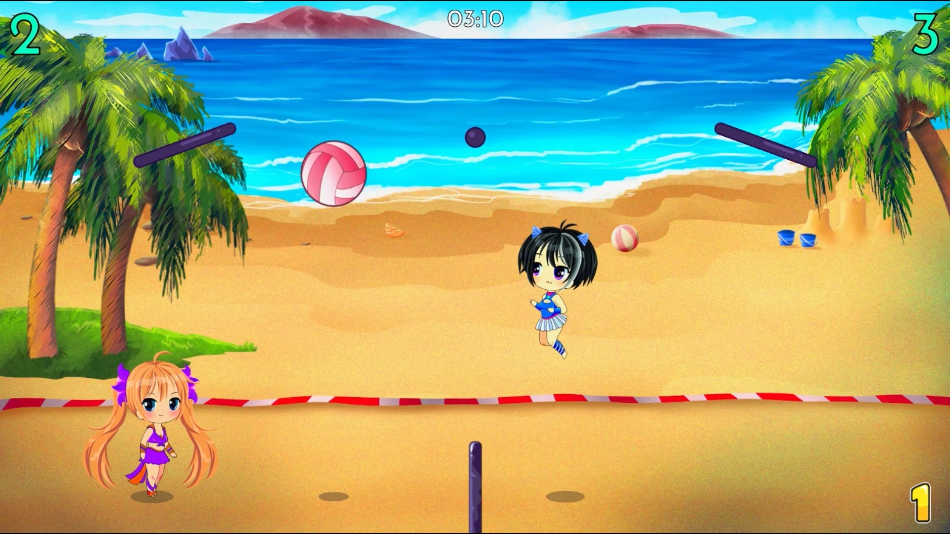 Изображение игры: Chibi Volleyball