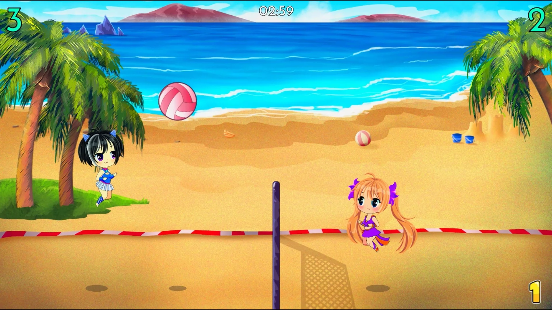 Изображение игры: Chibi Volleyball