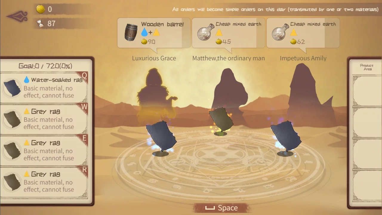 Изображение игры: 蹩脚的炼金术师(Incompetent Alchemist)