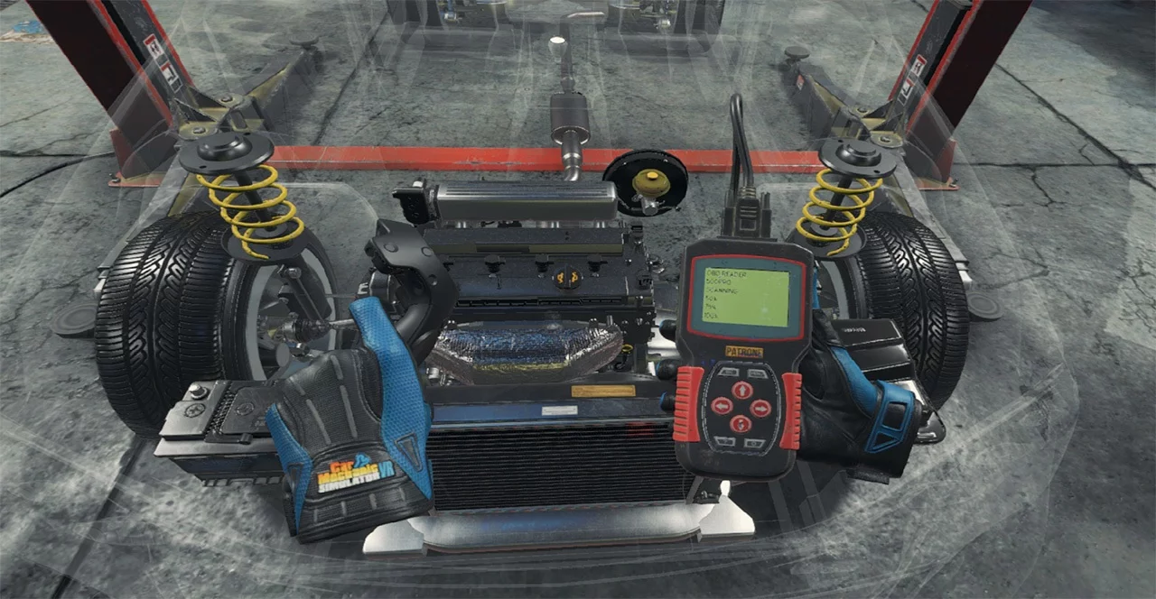 Изображение игры: Car Mechanic Simulator VR