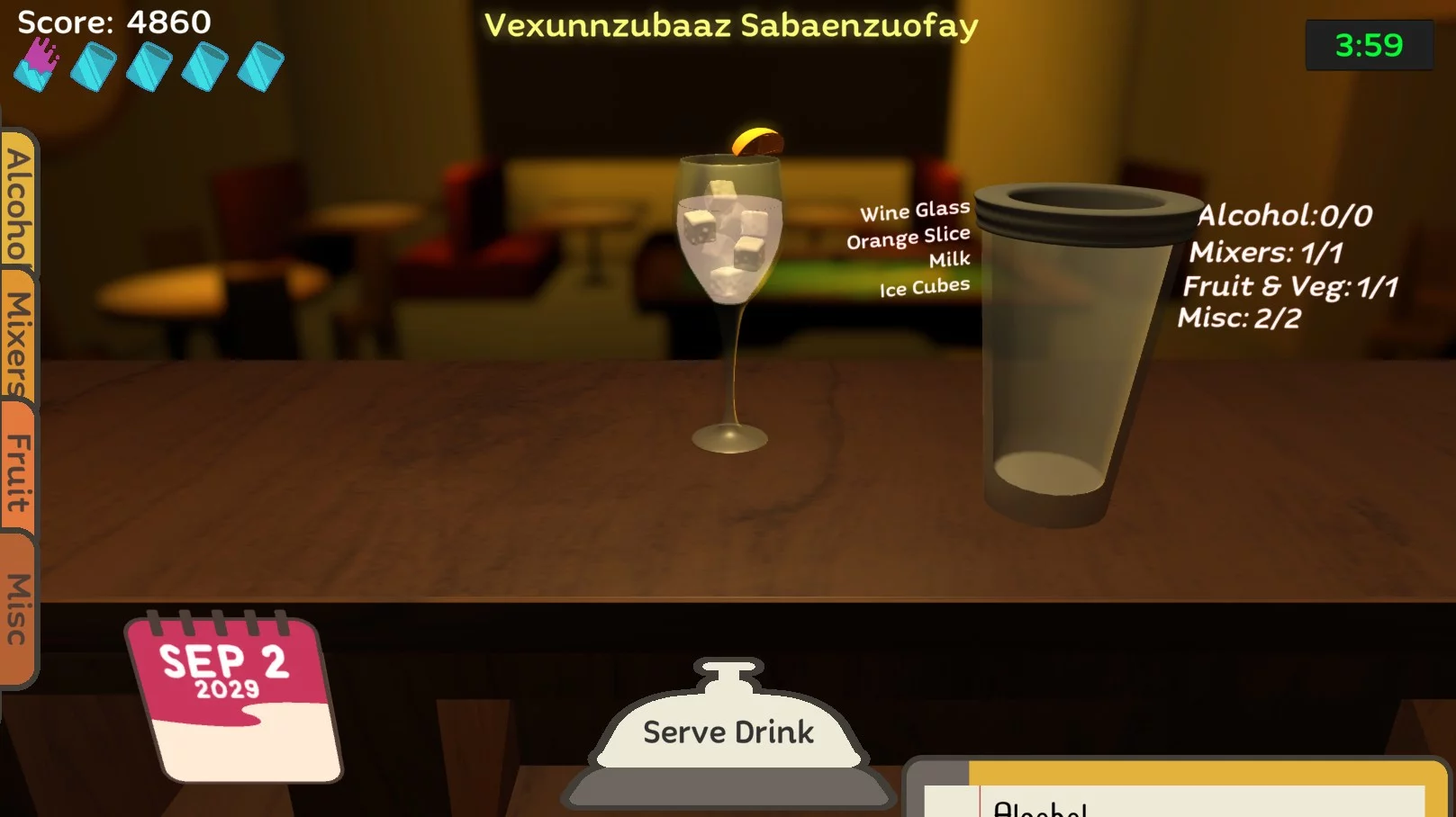 Изображение игры: Uh Oh Bartender