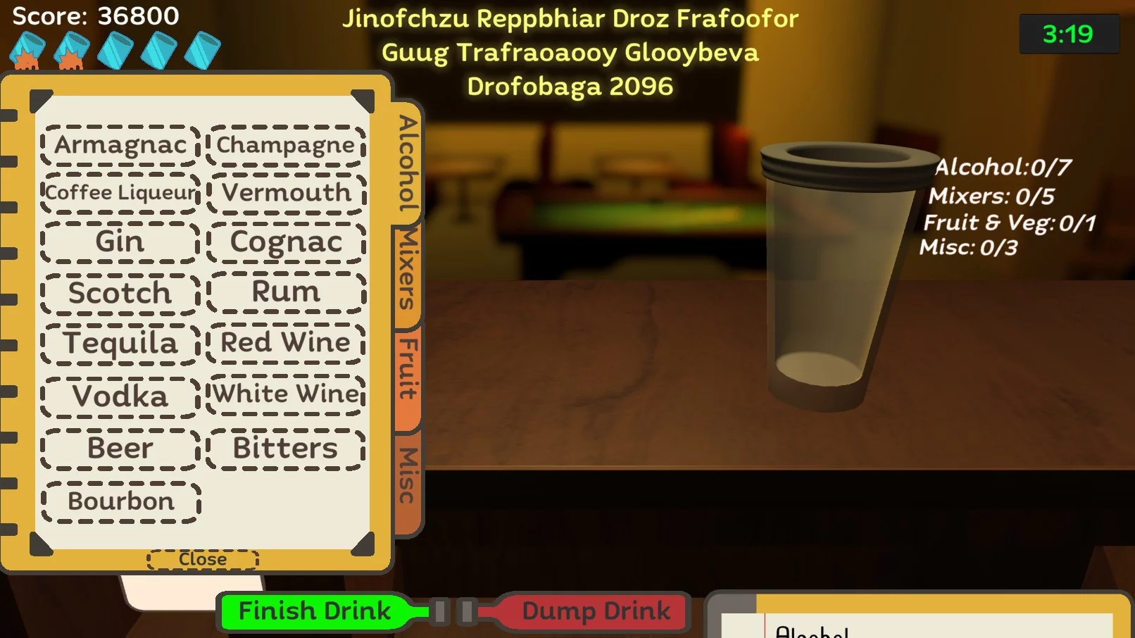 Изображение игры: Uh Oh Bartender