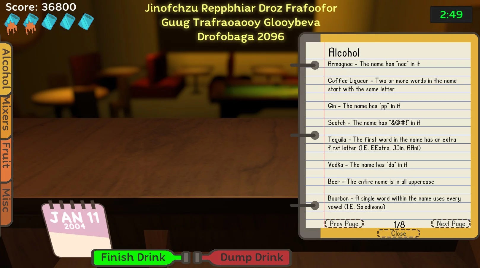 Изображение игры: Uh Oh Bartender