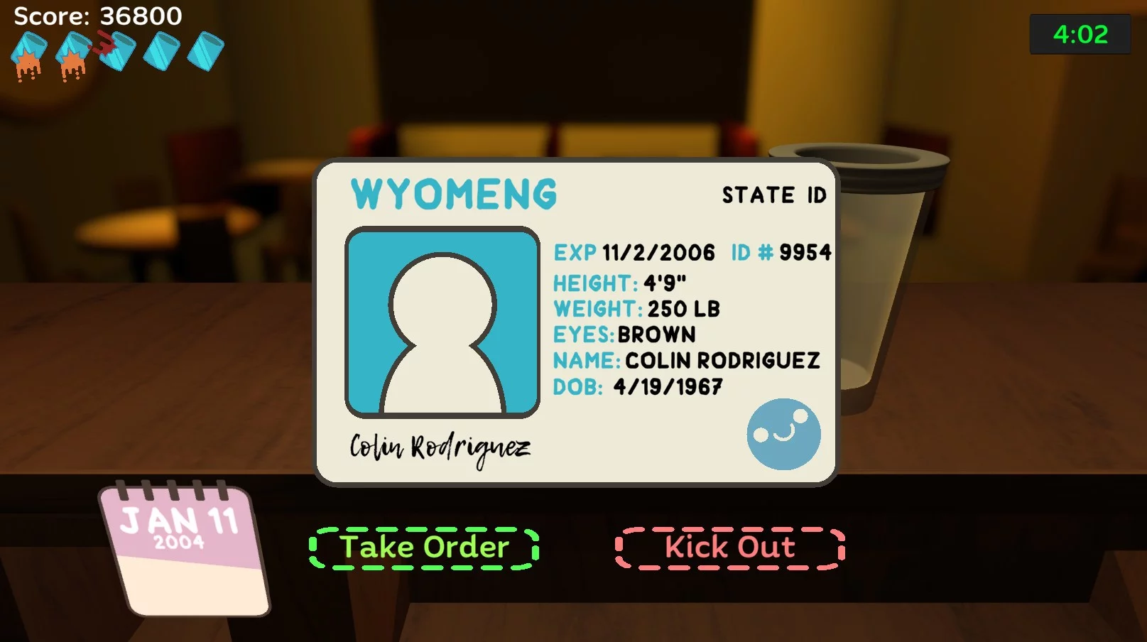Изображение игры: Uh Oh Bartender