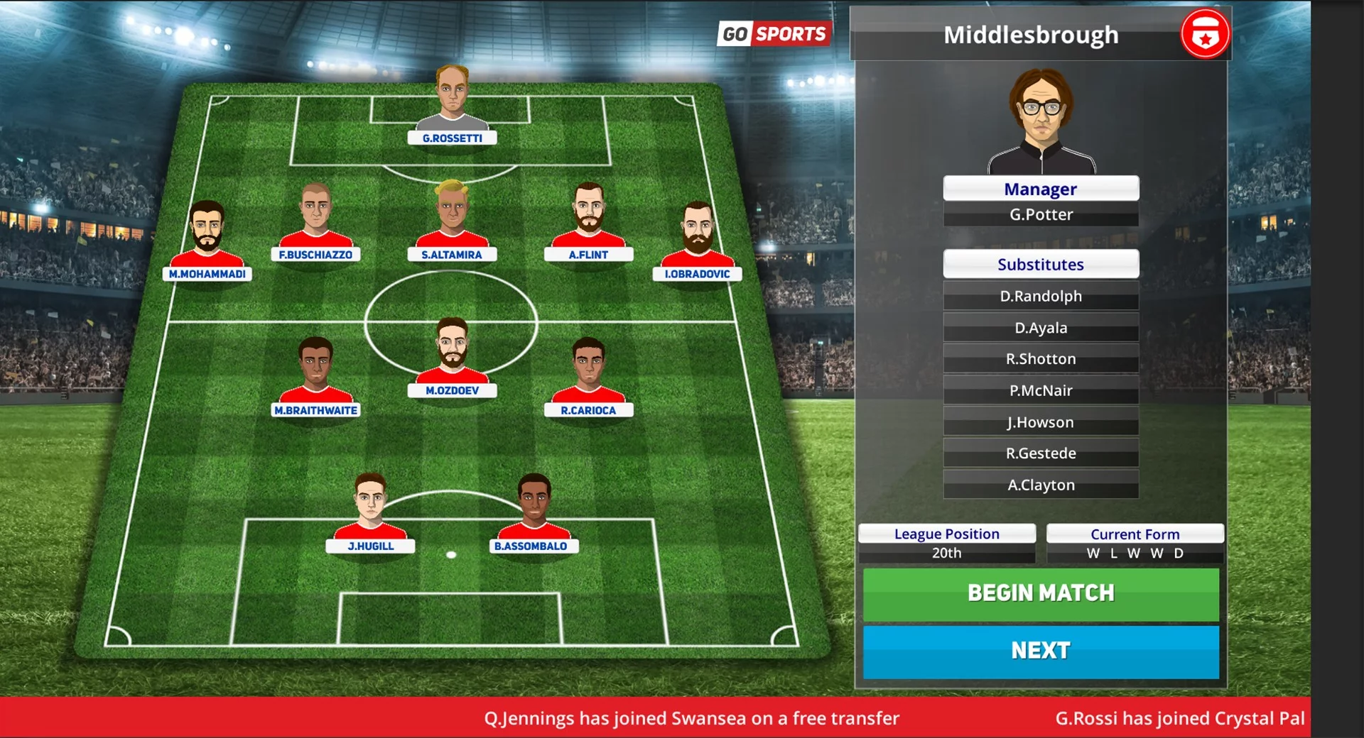Изображение игры: Club Soccer Director PRO 2020