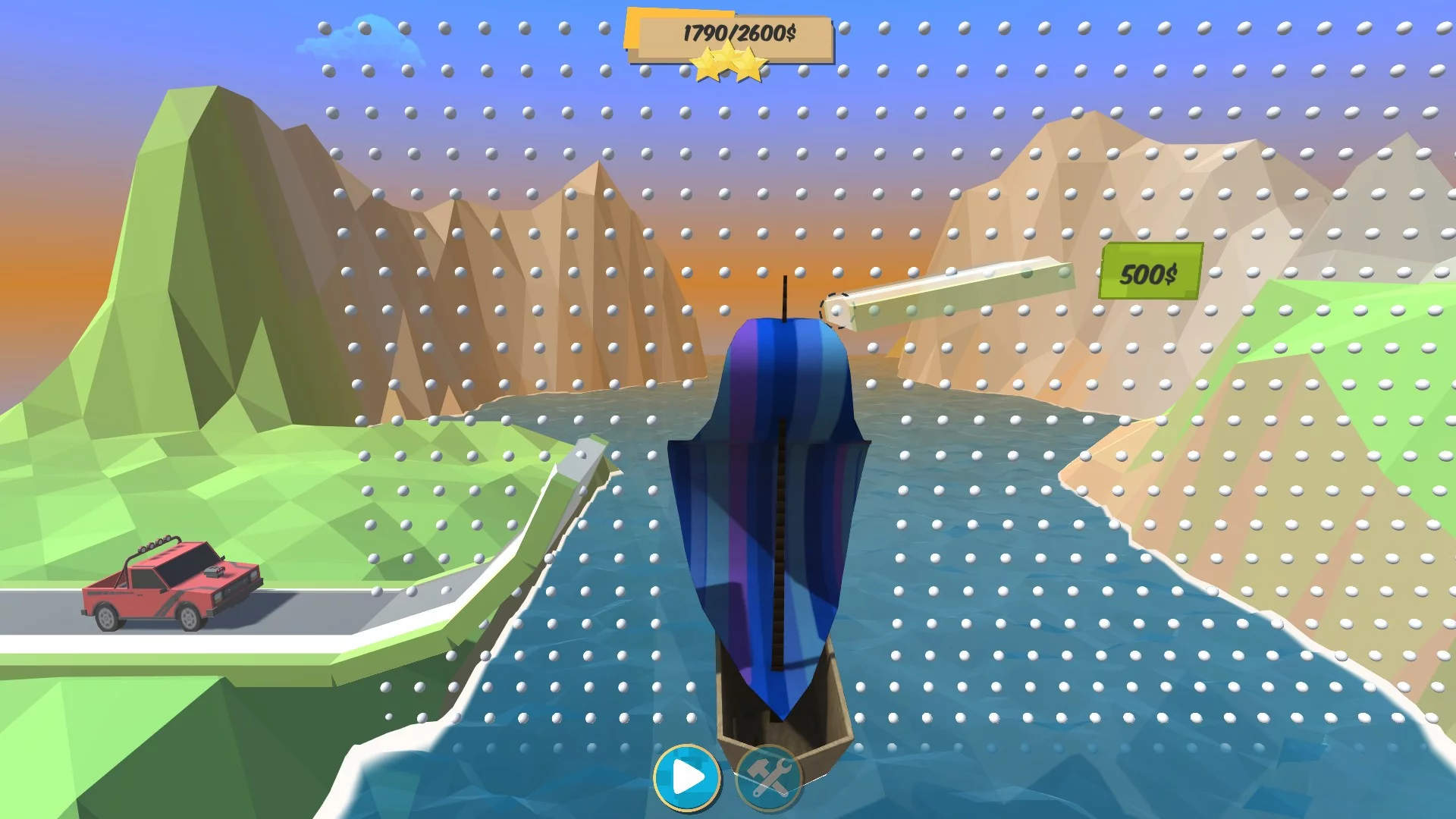 Изображение игры: Bridge Builder Racer