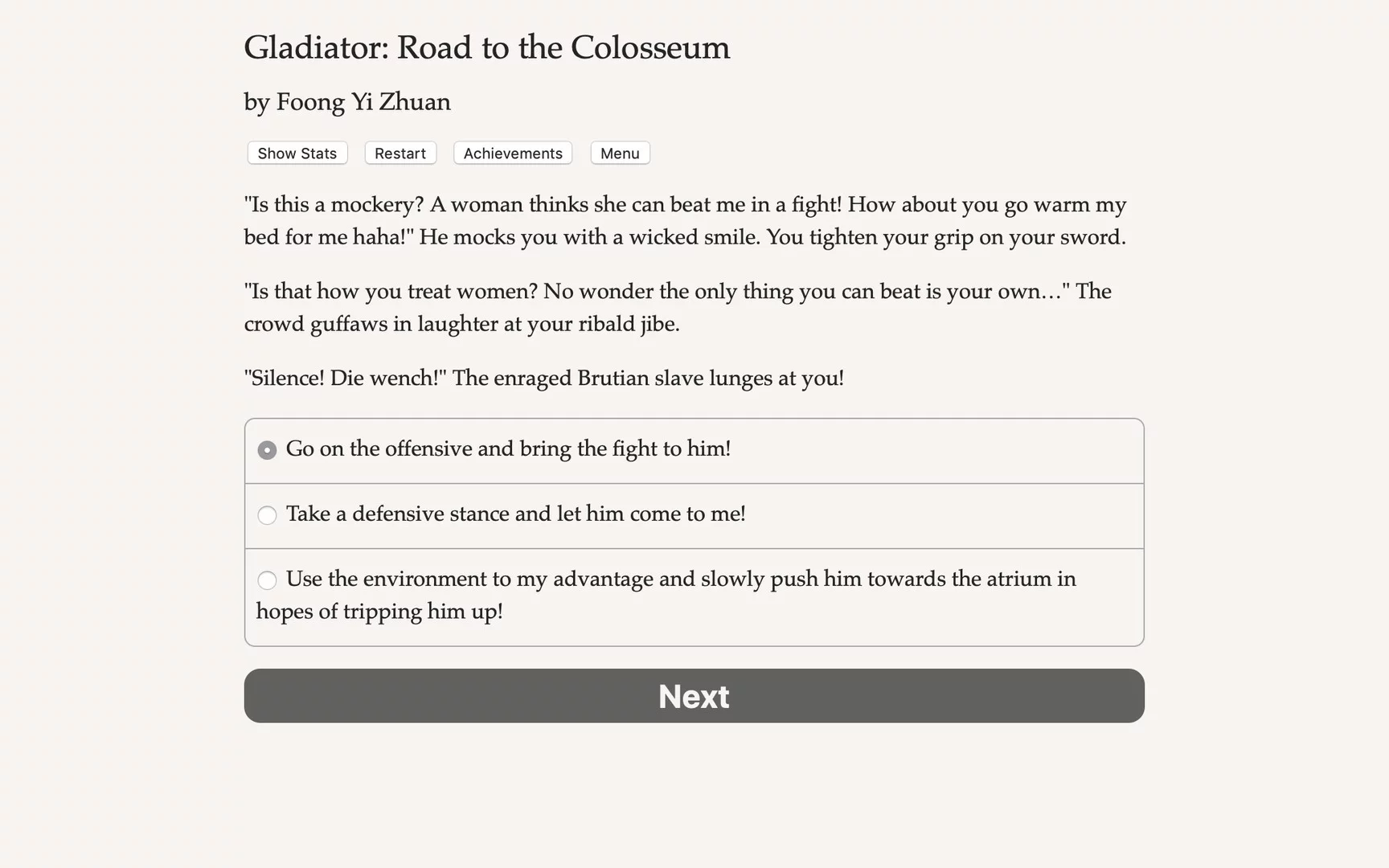 Изображение игры: Gladiator: Road to the Colosseum