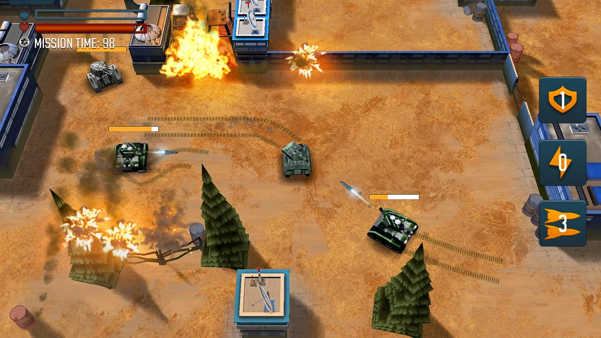 Изображение игры: Tank Battle Heroes